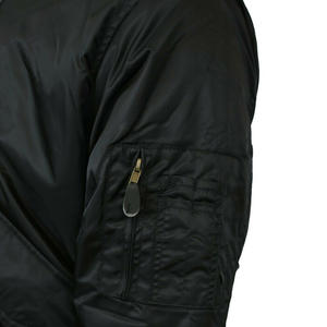 Veste bomber en nylon légère unisexe en gros avec logo personnalisé, MOQ faible, veste bomber personnalisée avec broderie pour l'hiver - Product Image 3