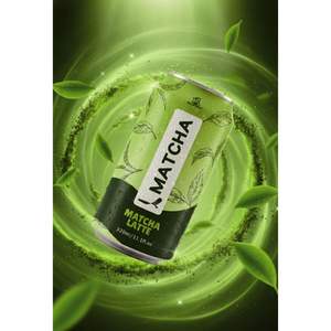 Thé vert matcha pétillant Madam Hong, boîte de 320 ml (en conserve) - Product Image 5