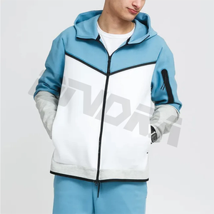 Nouveau 2025 Logo personnalisé hommes ensemble de survêtement avec joggers et veste d'entraînement vêtements de sport confortables tenue de sport de gymnastique - Product Image 2