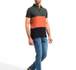 Polo de haute qualité en coton couleur appropriée col rabattu décontracté avec boutons doux et extensible idéal pour les entraînements - Product Image 4