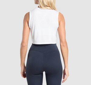 Camiseta sin mangas transpirable de secado rápido para mujer de buena calidad, ropa deportiva cómoda sin mangas, camiseta sin mangas corta para mujer - Product Image 5