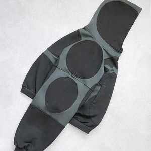 Veste à capuche tendance unisexe en molleton 100% coton, logo personnalisé en strass, cristal, hip hop, streetwear - Product Image 2