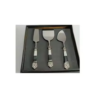 Ensemble de couteaux à fromage en acier inoxydable avec fourchette décorative, épandeur, trancheur, couleur personnalisée, passe au lave-vaisselle - Product Image 1