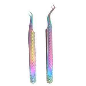 Multi Colors High Quality <b>Eyelash</b> Extension <b>Applicator</b> Stainless Steel Tweezers <b>Eyelash</b> Tweezers by Gray Rocks - Product Image 1