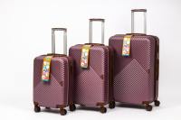 Valise à roulettes ABS turque entièrement en ABS, durable et de haute qualité, avec serrure et poignées en aluminium, fabriquée en Turquie