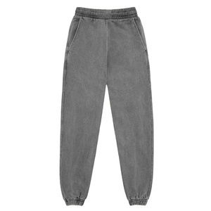 Wholesale 100% Cotton Canvas Straight Sweatpants <b>Slim</b> Fit Custom Men <b>Joggers</b> Pants High Waist Lightweight Casual Unisex Autumn - Product Image 3