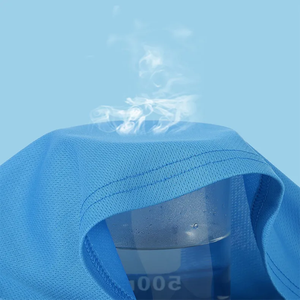 T-shirt unisexe surdimensionné à col rond et manches courtes, en tissu tricoté à motif uni, respirant et à séchage rapide - THREAD FEATHERS - Product Image 5