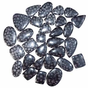 Lote al por Mayor de Piedras Preciosas de Coral Fósil Negro 100% Natural, Cabujones de Diferentes Formas y Tamaños para la Fabricación de Joyas - Product Image 6