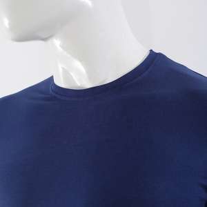 OEM/Vente en gros T-shirt à manches longues en coton épais T-shirt à col rond pour hommes de couleur unie personnalisée - Product Image 6