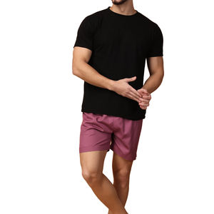 Pantalones cortos deportivos informales para hombre, forro polar de algodón cómodo de alta calidad con cintura elástica, precio al por mayor, joggers sólidos - Product Image 6