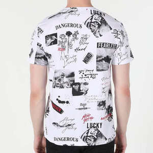 T-shirt imprimé DTG grande taille en coton biologique pour hommes T-shirt uni en vrac T-shirt super vendu - Product Image 4