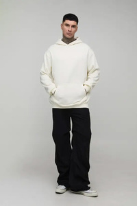 White Designs 2025 Suéter Oversize para Hombre, Invierno, Estampado, Bordado, Tejido Lavado, Transpirable, Poliéster/Algodón, Alta Calidad - Product Image 2