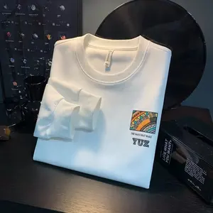 Automne hommes coton sweat japon hommes imprimer à manches longues t-shirts de haute qualité haut noir col rond t-shirt hommes vêtements 2023 - Product Image 6