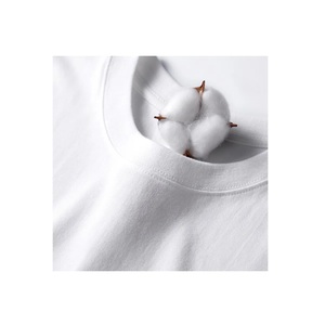 Prix de gros T-shirt pour homme 100% coton T-shirt uni et blanc d'été T-shirts pour homme grande taille avec impression de logo personnalisé de haute qualité - Product Image 6