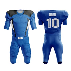 100% uniformes de Football américain en polyester pour les jeunes ensembles unis sublimés de haute qualité manches courtes conception respirante grande taille - Product Image 3