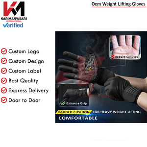 Guantes de Levantamiento de Pesas para Mujer y Hombre, Guantes de Gimnasio Acolchados Gruesos con Protección Completa de la Palma, Agarre Mejorado y Absorción de Impactos para Fitness - Product Image 3