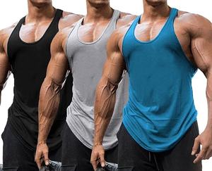 Débardeur à dos nageur sans manches pour hommes Gym Workout Muscle Fitness Casual Running Sports Respirant Léger Coton Séchage rapide - Product Image 1