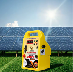 Energizador de Cerca Eléctrica Solar Portátil para Caballos, Ganado, Cabras y Ovejas con Alarma y Salida de Pulso de Alto Voltaje - Product Image 1