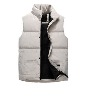 Chaleco con Capucha Unisex Informal de Invierno, de Algodón y Poliéster, con Cierre de Botones y Cremallera, Antipilling, Ropa Exterior, Logotipo Personalizado - Product Image 5