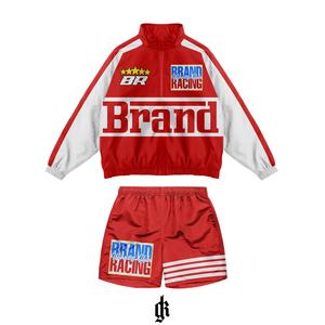 Survêtement en nylon imperméable personnalisé de haute qualité, durable, coupe-vent et léger, idéal pour la randonnée, le camping ou les aventures en plein air - Product Image 2