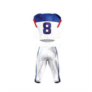 Ensembles d'uniformes de football américain XL, chemises en polyester respirant faciles à porter, vêtements d'équipe imprimés pour adultes en stock - Product Image 4