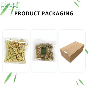 Tre trang trí Knot tim Floral Stick bán buôn Twist tre thực phẩm ngón tay Pick Bánh Vòng xiên - Product Image 4