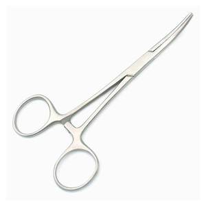 Pinzas dentales curvas de acero inoxidable de 12,5 CM Halsted, pinza hemostática para mosquitos inalámbrica Manual, instrumentos quirúrgicos de alta calidad - Product Image 2