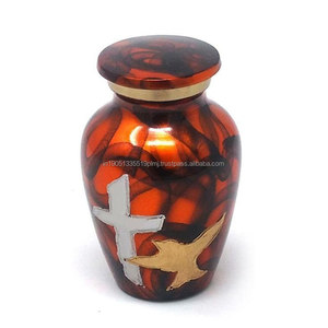 Urnas de Cremación Pequeñas de Aluminio Personalizadas al por Mayor para Cenizas de Adultos, Estilo Americano, 200-220 Pulgadas Cúbicas, Artículos Funerarios - Product Image 1