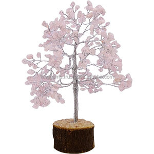 Vente en gros à base de bois M-SEAL de qualité supérieure Décoration de la maison Guérison naturelle Reiki Feng Shui Style Rose Pierre semi-précieuse Artisanat - Product Image 6