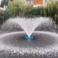Aérateur Fontaine Flottante, Pompe Submersible Haute Puissance pour la Production d'Oxygène pour Étang, Lac, Barrage, Décoration de Jardin