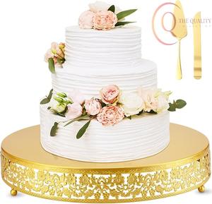 Base para Pastel de Metal Resistente con Brillo Duradero, Perfecta para Eventos y Uso Profesional - Product Image 1