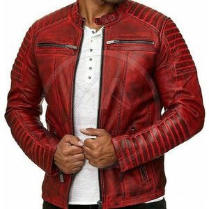 Chaqueta de cuero de alta calidad con logotipo personalizado para hombre con cuello levantado, estilo de calle, chaqueta de invierno transpirable de secado rápido - Product Image 2
