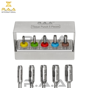 Stainless Steel Low Speed Dental Tissue <b>Punch</b> and Bone Drill Bur <b>Set</b> Class I 3-Year Warranty for Surgical Preparation - Product Image 4