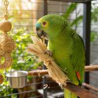 Jouet à mâcher pour oiseaux en ficelle |   Jouet de forrage biologique non toxique pour perroquets et ara |   Jouet écologique pour l'entretien des becs des oiseaux, vente en gros