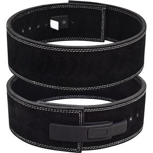 Ceinture de musculation professionnelle en cuir avec boucle en acier, écologique, pour l'entraînement avancé aux squats et le soutien des charges lourdes - Product Image 1