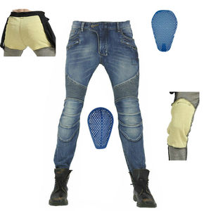 D-Ride Moto Green Motorcycle Biker Jeans Removable Armor Flex Design Breathable Quick Dry High Quality All Seasons - Product Image 2