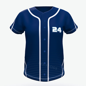 Camiseta de béisbol personalizada Impresión de nombre OEM Sublimado Comprar poliéster Sublimar Camisetas de béisbol baratas Camiseta de béisbol en blanco personalizada - Product Image 2