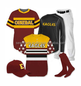Equipo de béisbol Color sólido Malla transpirable Impresión de bricolaje Moda informal Equipo de béisbol Mezcla de algodón polivinílico Traje deportivo Ropa de verano - Product Image 5
