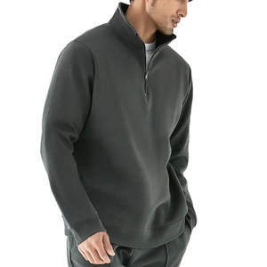 Sweat-shirt unisexe en coton oversize à col roulé avec fermeture éclair quart de tour Shinesia OEM pour le golf, en vente - Product Image 1