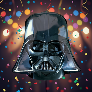 Palloncino in Foil a Forma di Casco di Darth Vader di Star Wars 63X63Cm per Decorazioni Festive - Product Image 3