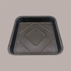10 Moules en Papier de Cuisson Carrés Marron Foncé Jetables, Épaisseur 0,7 mm, 175x175x H 32,5 mm, Résistants au Four, pour Pain et Gâteaux, Utilisation Alimentaire - Product Image 4