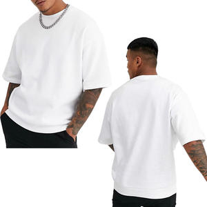Venta al por mayor de Camisetas Personalizadas unisex de alta calidad 100% camisetas de algodón de primera calidad personalizar la impresión del logotipo de los hombres cuello redondo Camiseta en blanco - Product Image 1