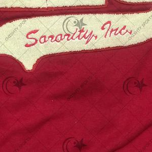 Nuevo estilo personalizado chenille parche sudadera unisex Universidad chenille carta pullover peso pesado polar cuello redondo - Product Image 6