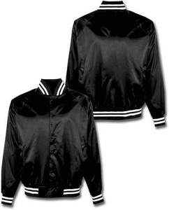 Chaqueta de bombardero de satén personalizada para hacer chaqueta de satén Chaqueta de seda de béisbol de satén para hombres - Product Image 2