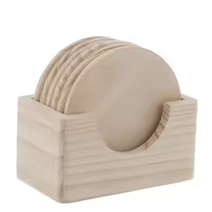 Polished Round Shape and Wooden <b>coaster</b> for Tableware by crescent crafts - Product Image 4