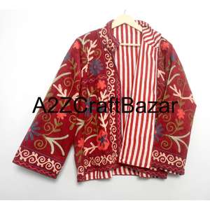 Chaqueta Corta de Otoño/Invierno con Bordado Elegante al por Mayor, Abrigo con Patrones Tradicionales, Ropa de Abrigo de Moda - Product Image 6