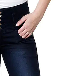 Top Trending Daily Wear Color sólido Mujeres Pantalones de mezclilla Venta al por mayor Mejor calidad Tela Lisa Mujeres Pantalones de mezclilla para la venta - Product Image 5