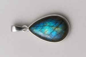 Collier pendentif en Labradorite naturelle en argent sterling 925 14k or massif en laiton fait à la main bijoux en pierres précieuses pour les femmes - Product Image 6