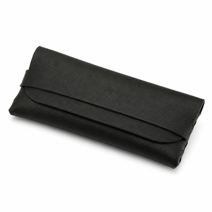 Étui à lunettes en cuir, boîte à lunettes faite à la main, support de protection pour lunettes de soleil, couleur unie - Product Image 1