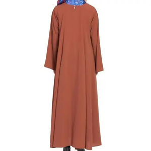 Vêtements islamiques confortables de couleur unie pour femmes musulmanes, robe personnalisée de haute qualité, abaya pour femmes à vendre - Product Image 6